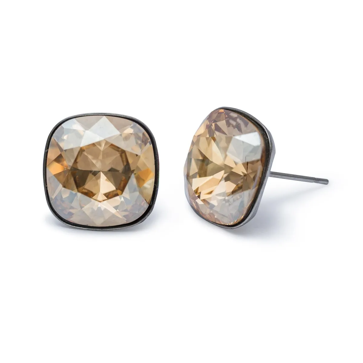 Cushion Cut Crystal Stud Earrings sold by Zulily product image thumbnail 5