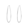 Sterling Silver Oval Hooped Earrings sold by Zulily