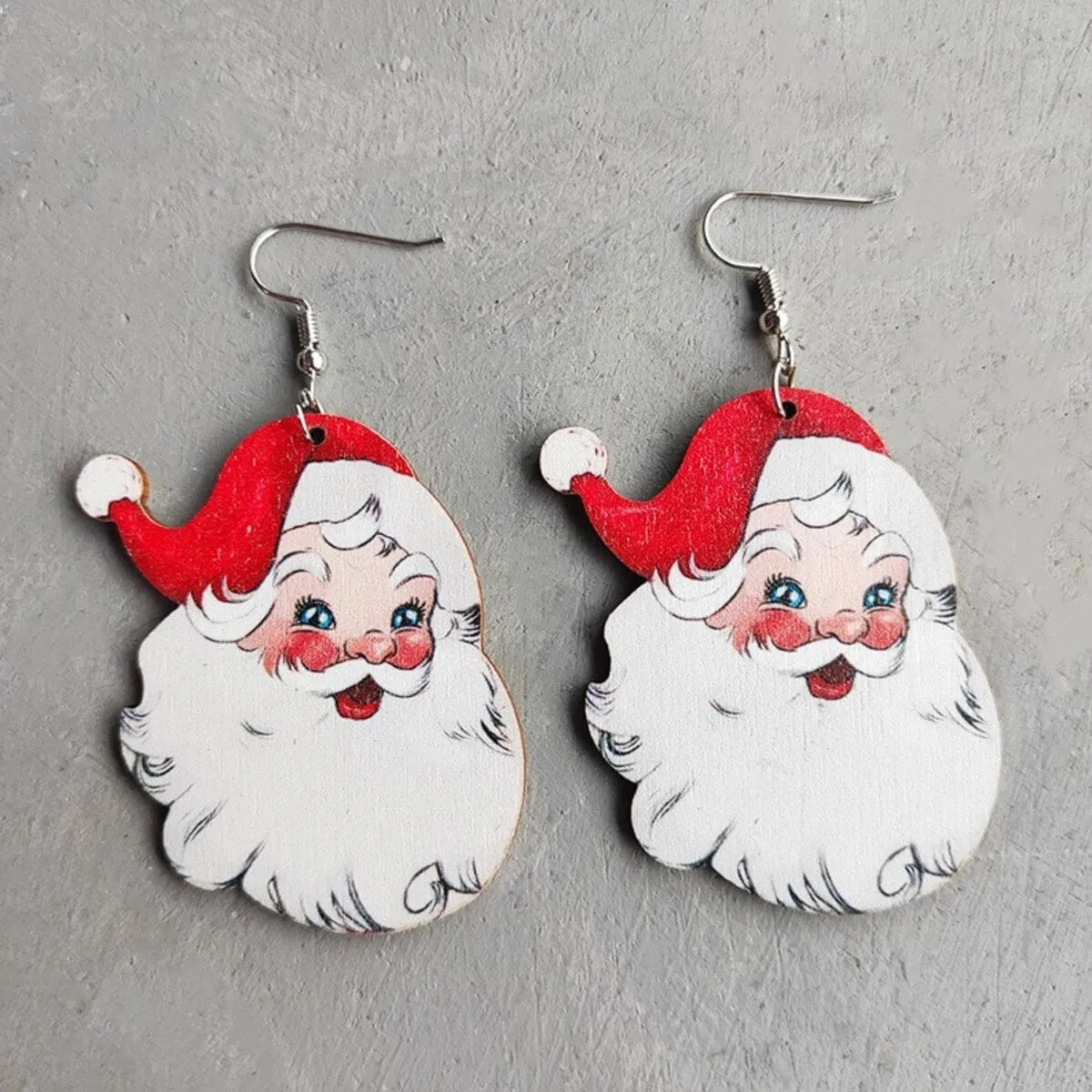Happy Santa Drop Earrings sold by Zulily
