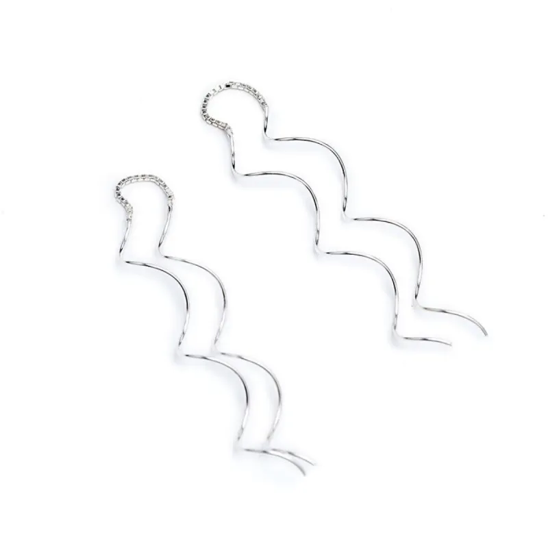 Sterling Silver Spiraled Dual Sided Threader Earrings sold by Zulily