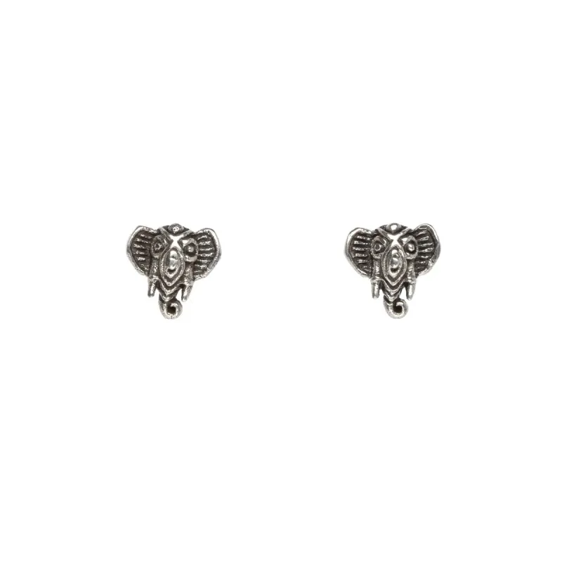 Sterling Silver Elephant Stud Earrings sold by Zulily