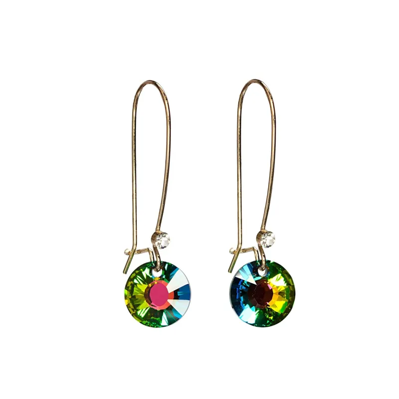 Goldtone Vitrail Medium Swarovski Crystal Drop Earrings sold by Zulily