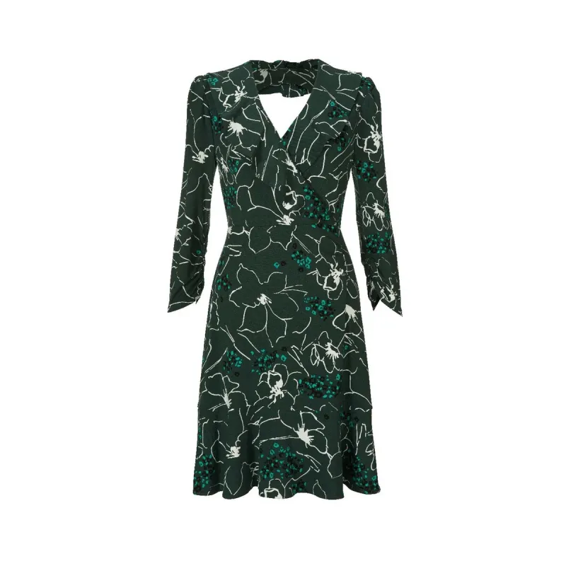 cabi Winter Floral Ruffle Up Dress sold by Zulily