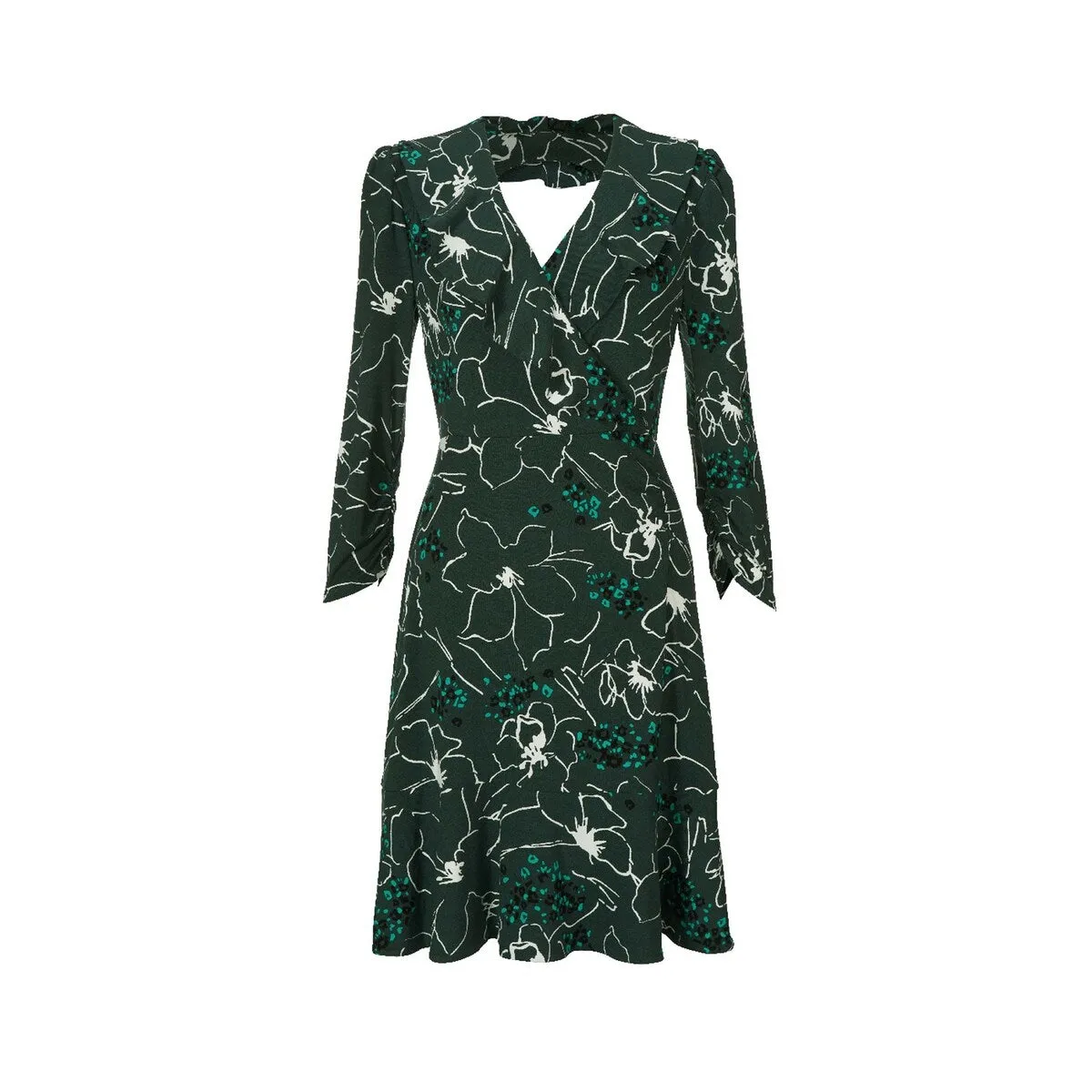 cabi Winter Floral Ruffle Up Dress sold by Zulily