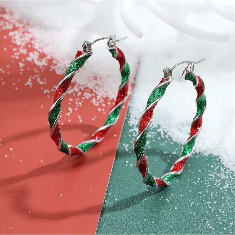 Red And Green Glitter Holiday Hoop sold by Zulily