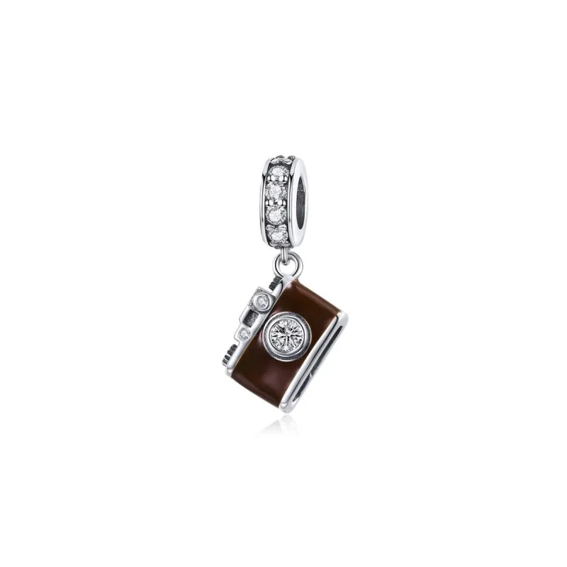 Sterling Silver Brown Camera Charm sold by Zulily