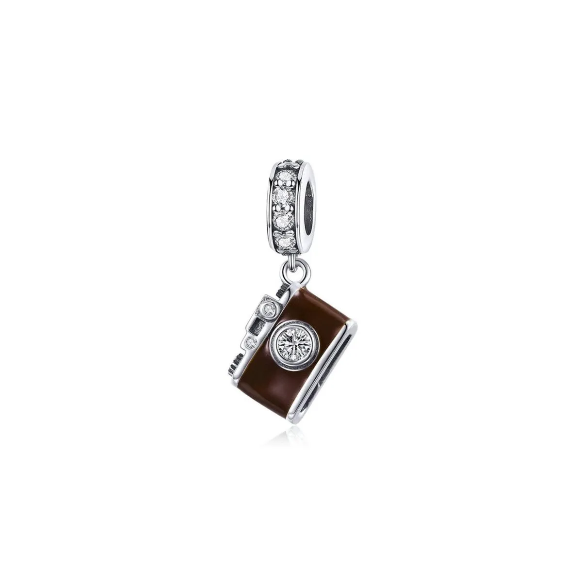 Sterling Silver Brown Camera Charm sold by Zulily