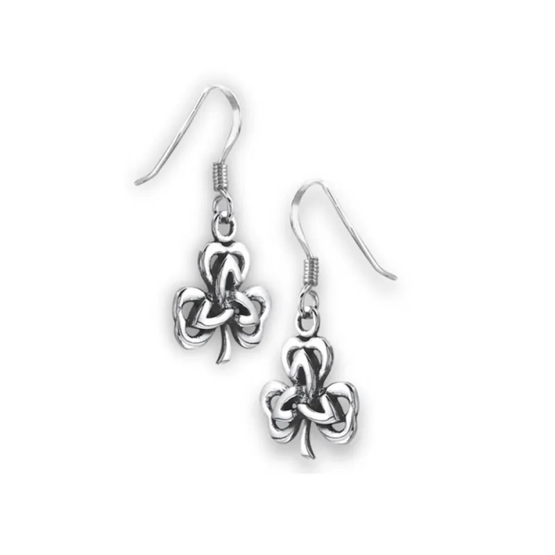Sterling Silver Clover Drop Earrings sold by Zulily
