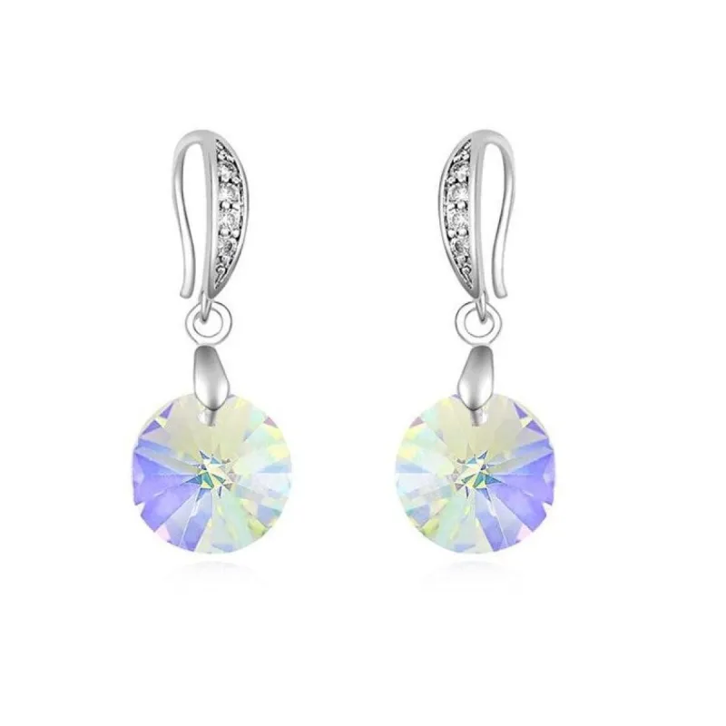 Aurora Borealis Pave Swarovski Crystal Drop Earrings - Aurora Borealis sold by Zulily
