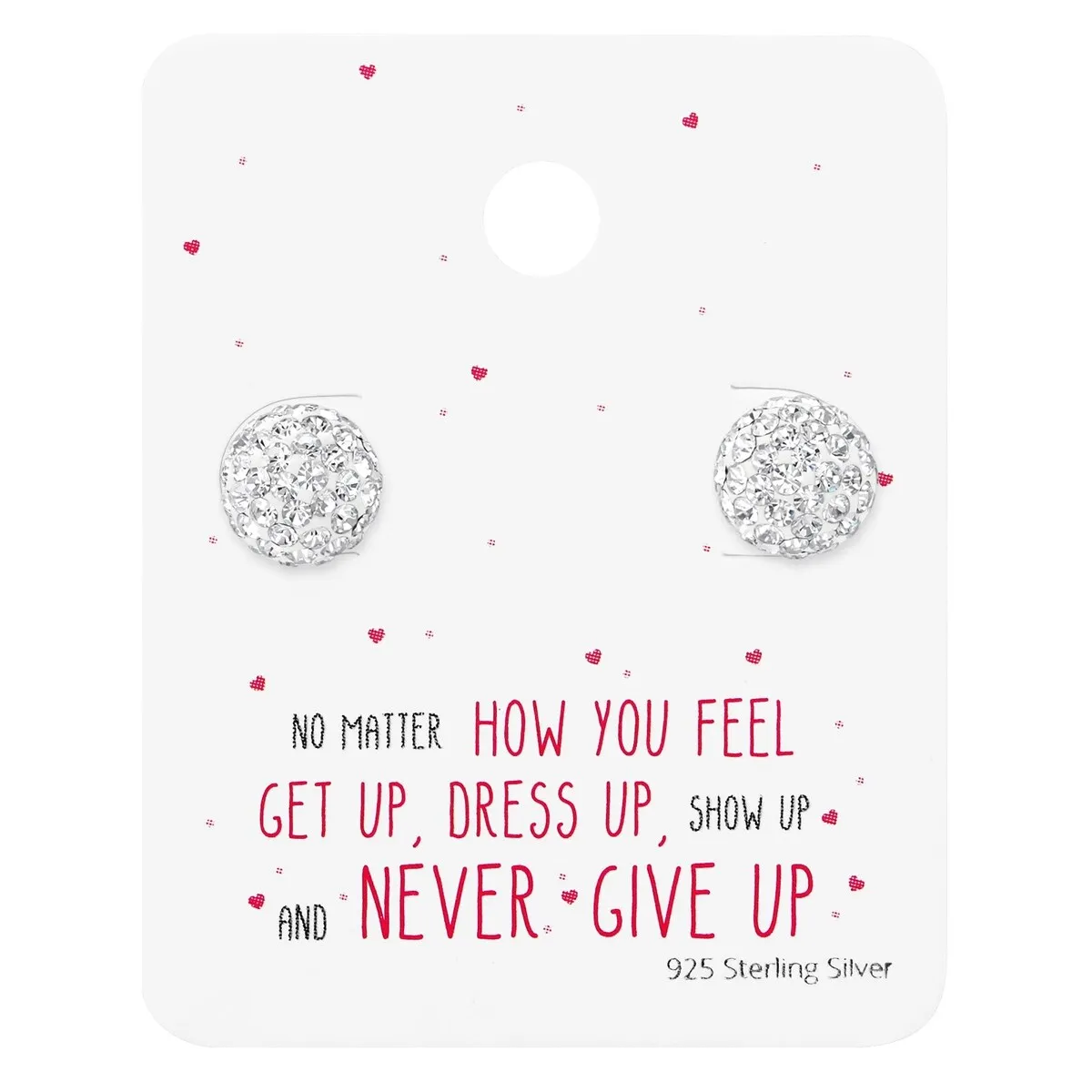 Sterling Silver Clear Cubic Zirconia Pave Circular Stud Earrings sold by Zulily