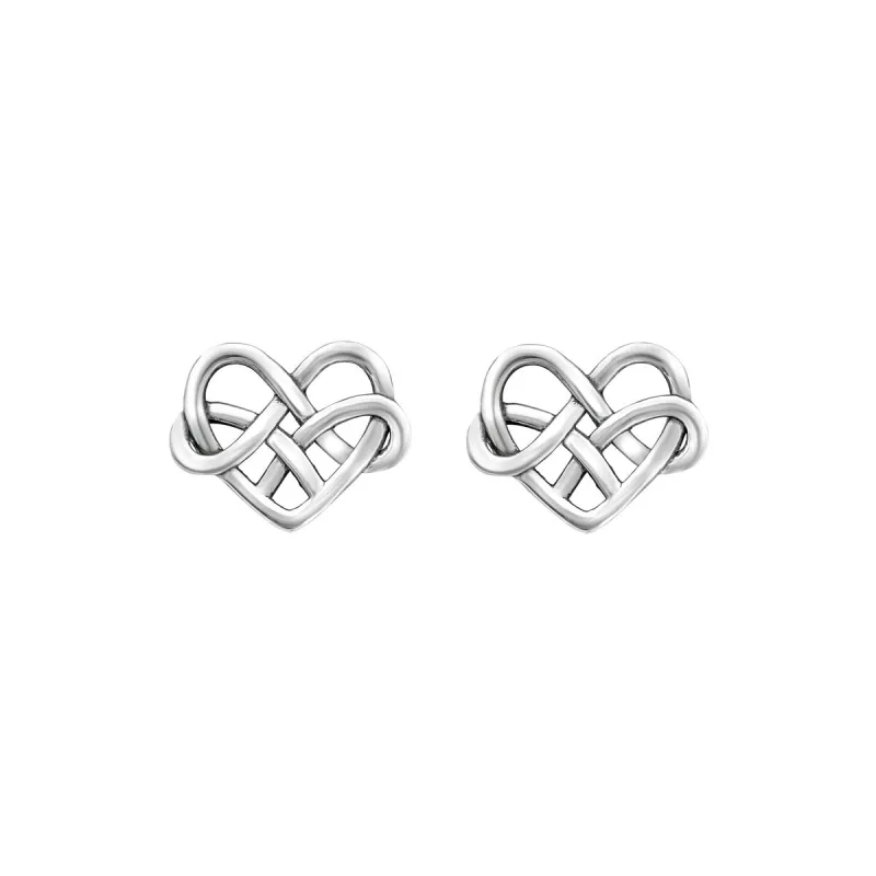 Sterling Silver Celtic Heart Stud Earrings sold by Zulily