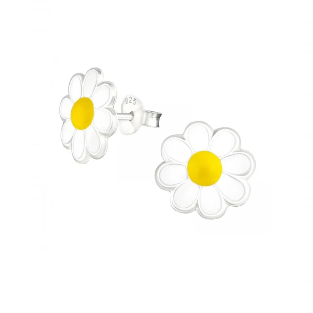 Daisy Flower Sterling Silver Stud Earrings sold by Zulily