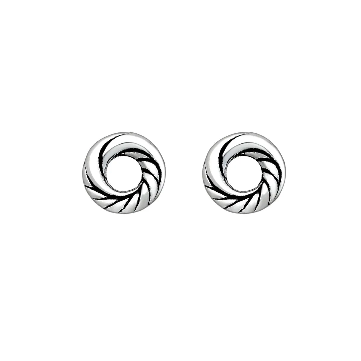 Sterling Silver Bali Open Circle Stud Earrings sold by Zulily