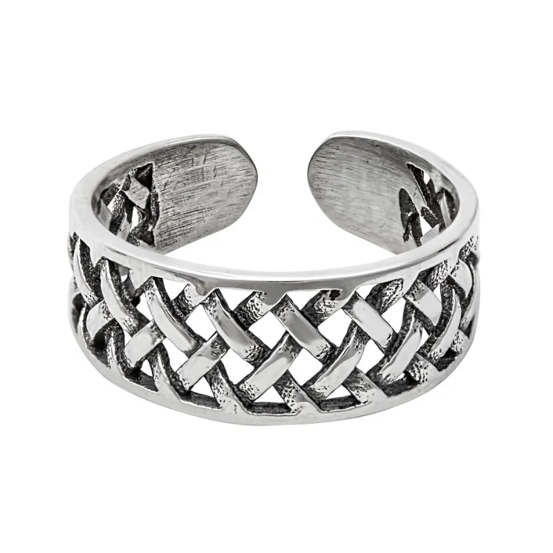 Sterling Silver Braided Weave Toe Ring sold by Zulily