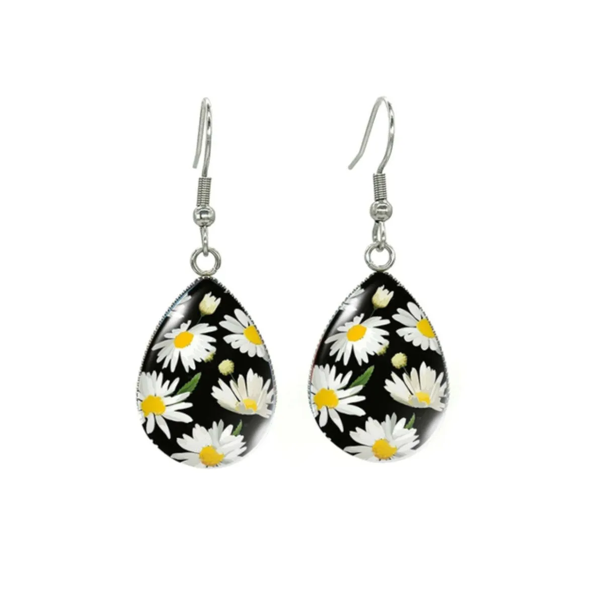 Silvertone Patterned Teardrop Drop Earrings sold by Zulily product image thumbnail 5