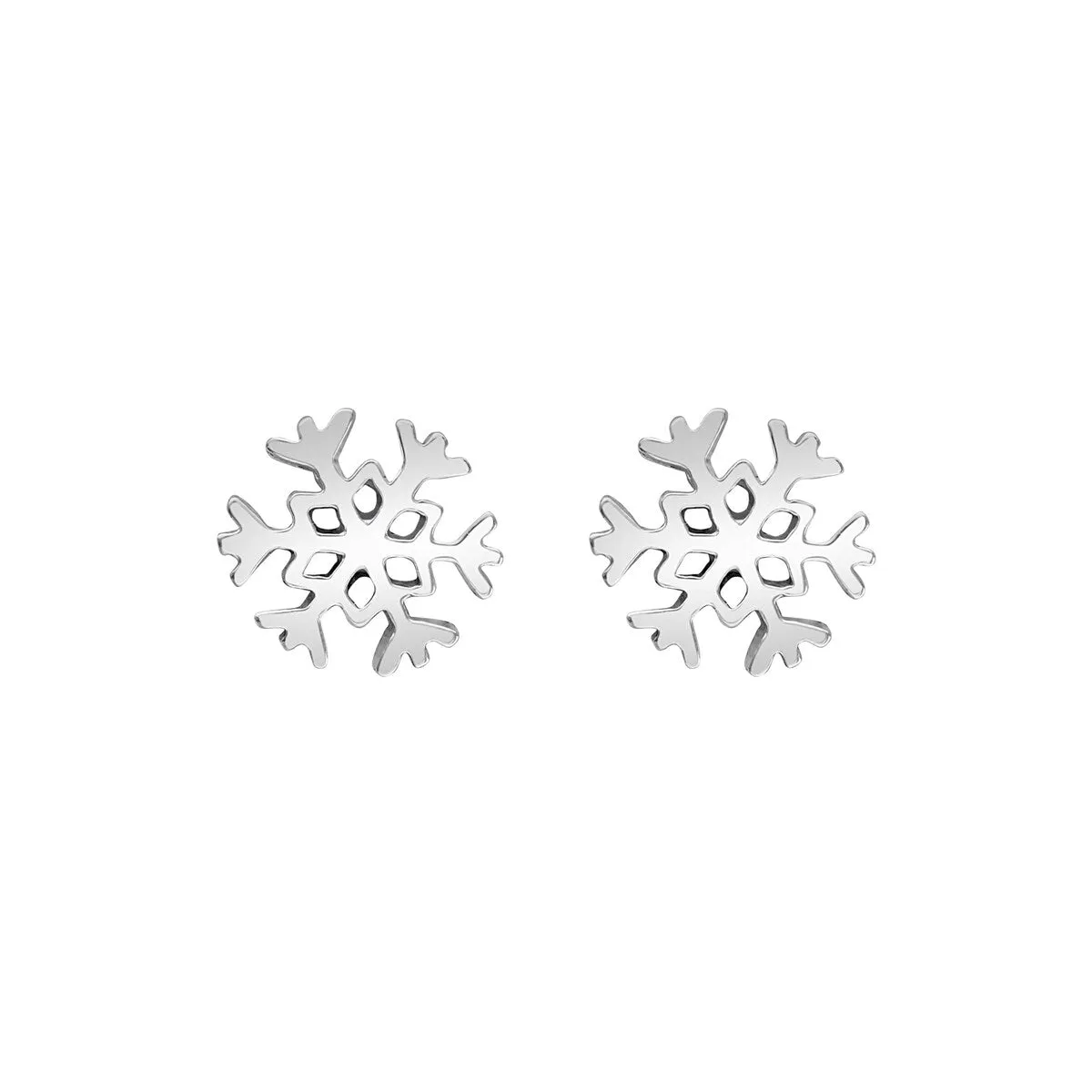 Sterling Silver Snowflake Stud Earrings sold by Zulily