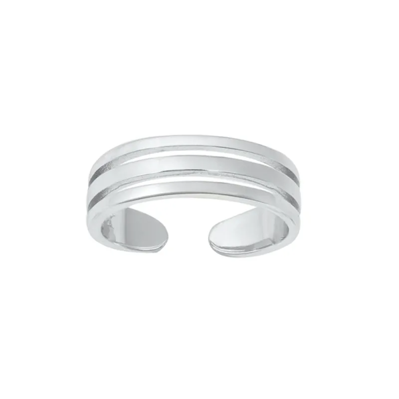Sterling Silver Triple Band Toe Ring sold by Zulily