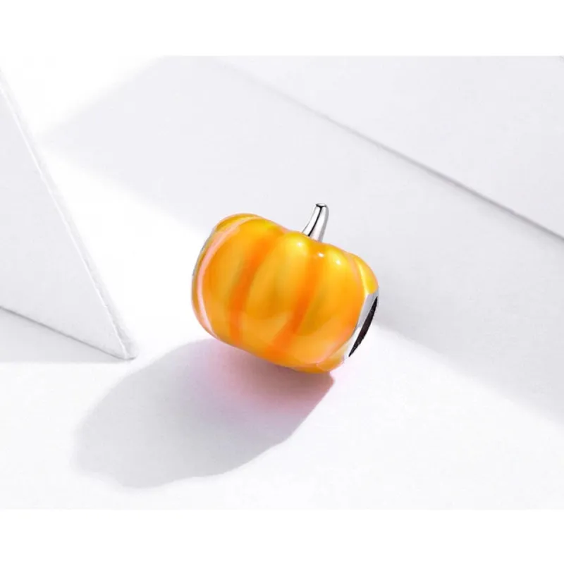 Pumpkin Sterling Silver Charm sold by Zulily