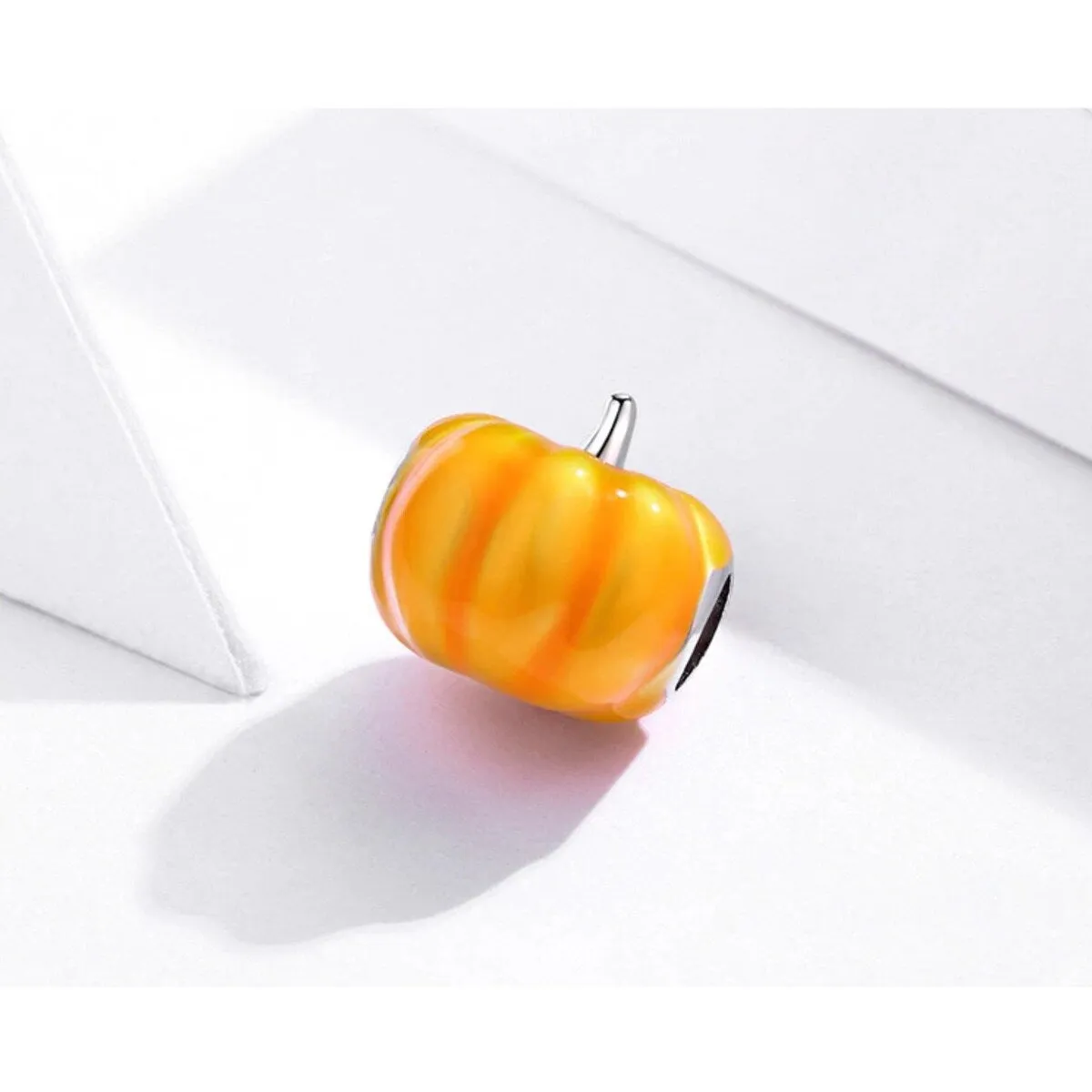 Pumpkin Sterling Silver Charm sold by Zulily