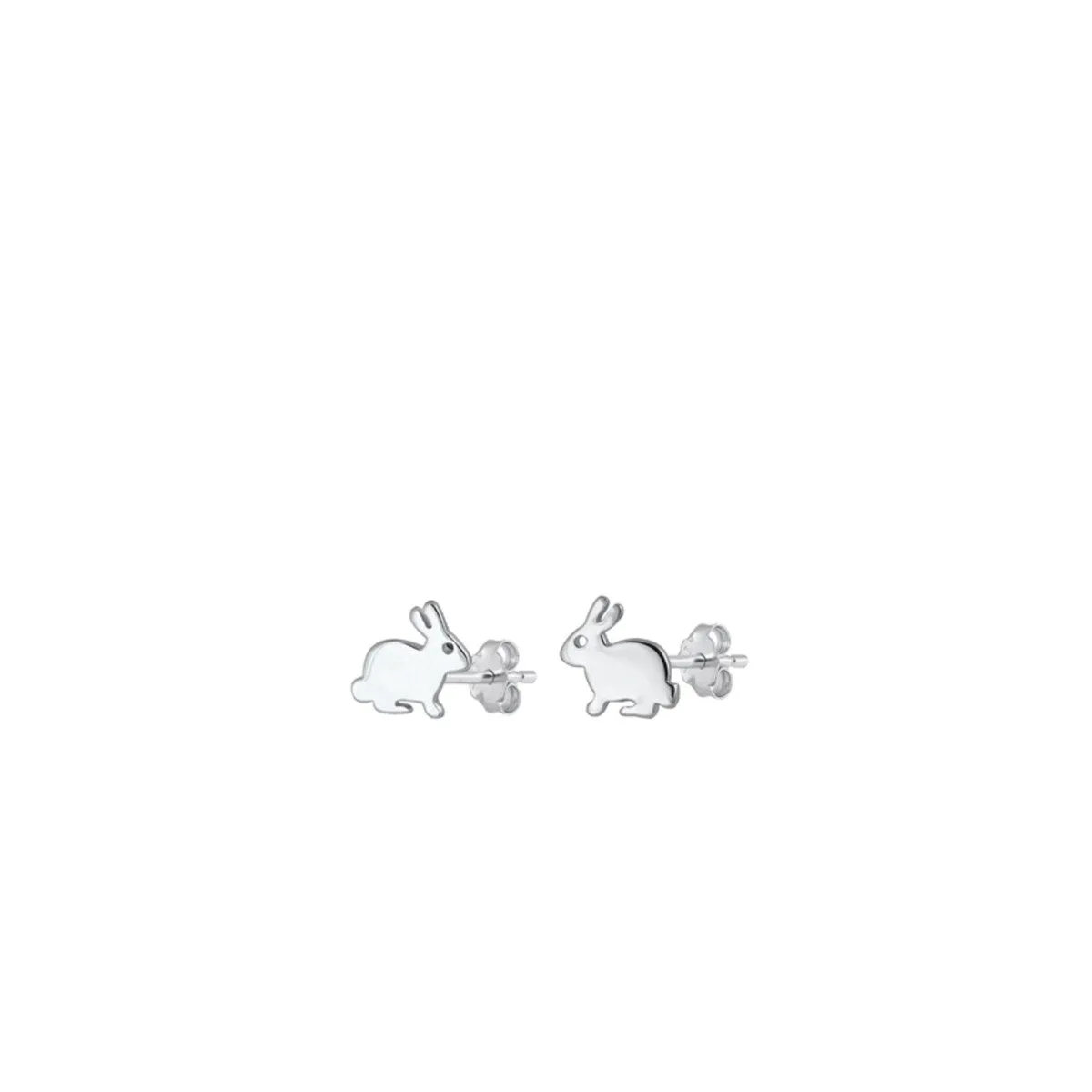 Sterling Silver Sitting Rabbit Stud Earrings sold by Zulily