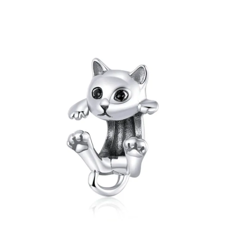 Sterling Silver Hanging Cat Charm sold by Zulily