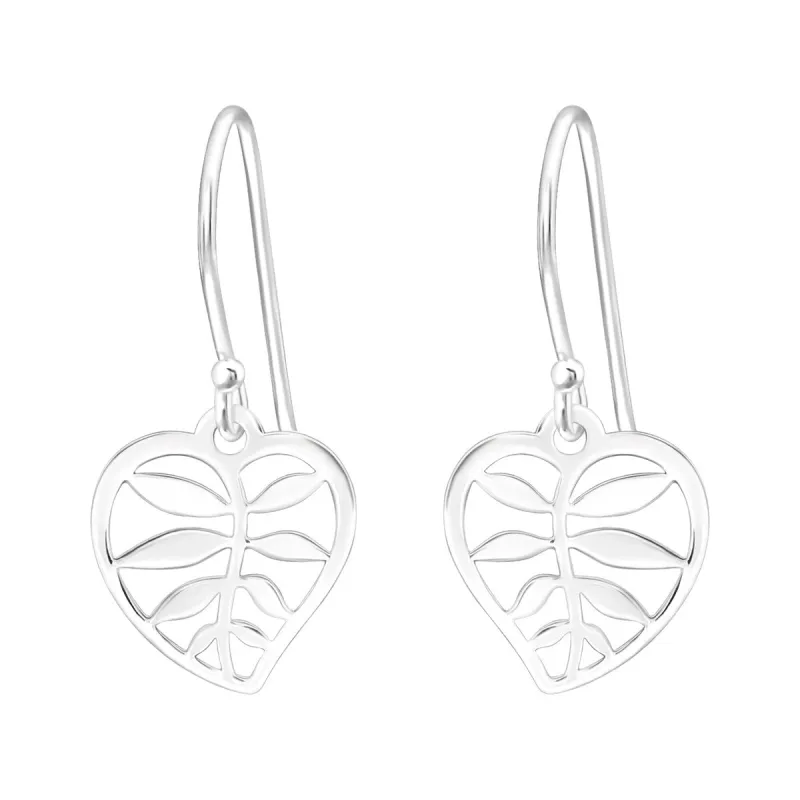 Sterling Silver Rowan Leaf Drop Earrings sold by Zulily