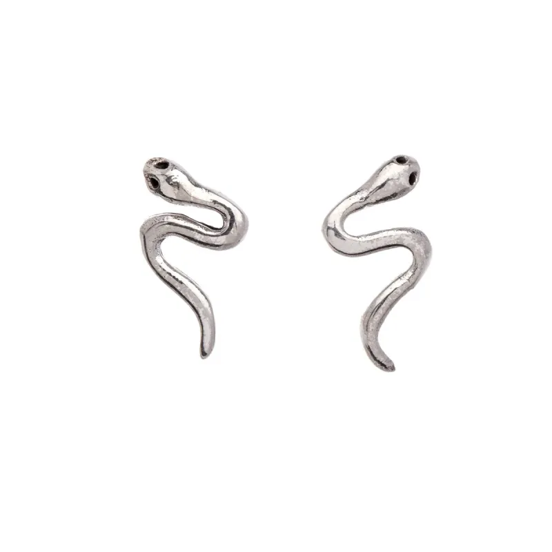 Sterling Silver Snake Stud Earrings sold by Zulily