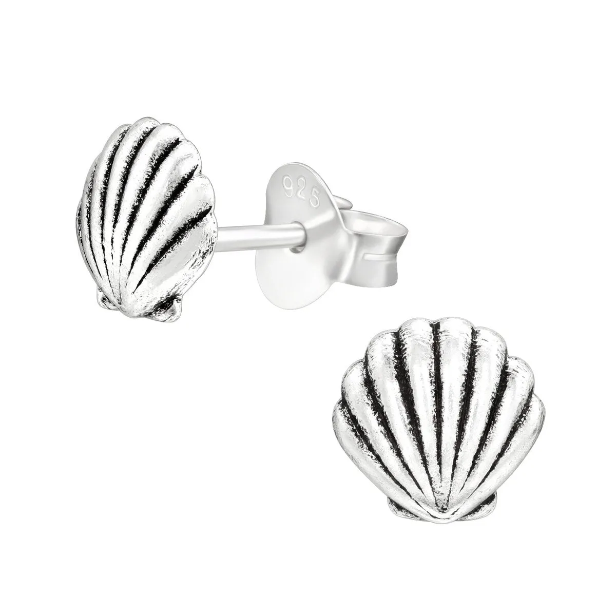 Sterling Silver Sea Shell Stud Earrings sold by Zulily
