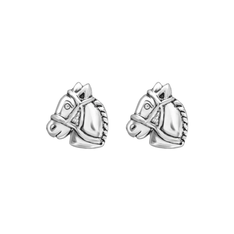 Sterling Silver Horse Stud Earrings sold by Zulily