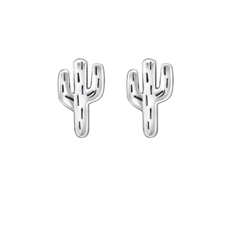 Sterling Silver Cactus Stud Earrings sold by Zulily