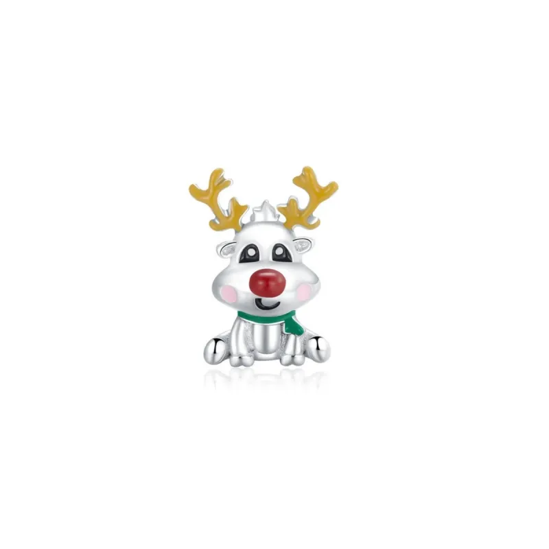 Sterling Silver Red Nose-Reindeer Charm sold by Zulily