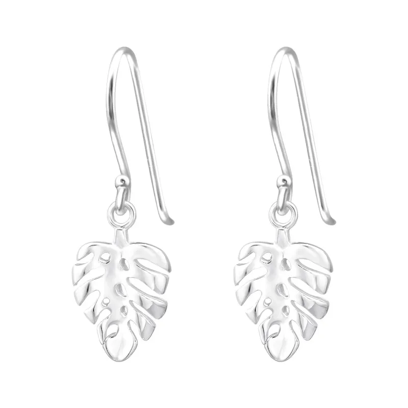 Sterling Silver Palm Leaf Drop Earrings sold by Zulily