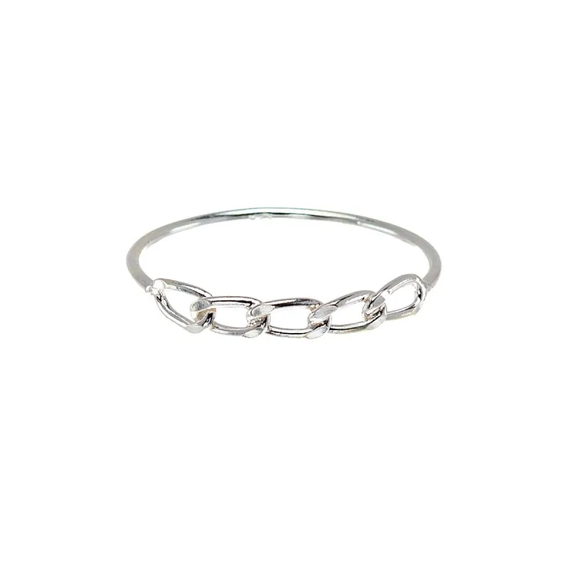 Sterling Silver Link Ring sold by Zulily