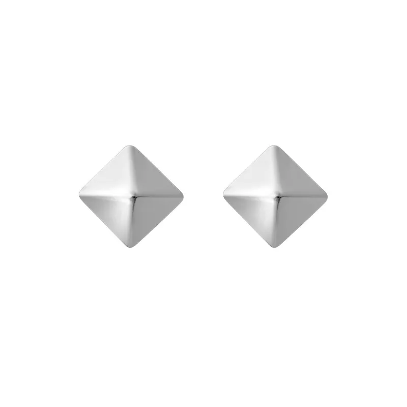 Sterling Silver Pyramid Stud Earrings made by Zulily