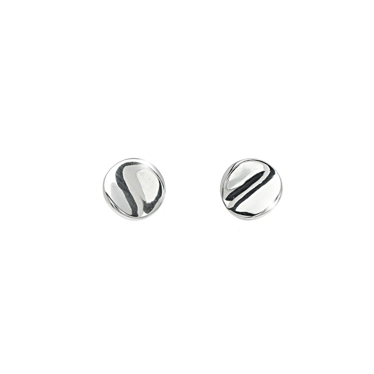 Sterling Silver Bent Circle Stud Earrings sold by Zulily