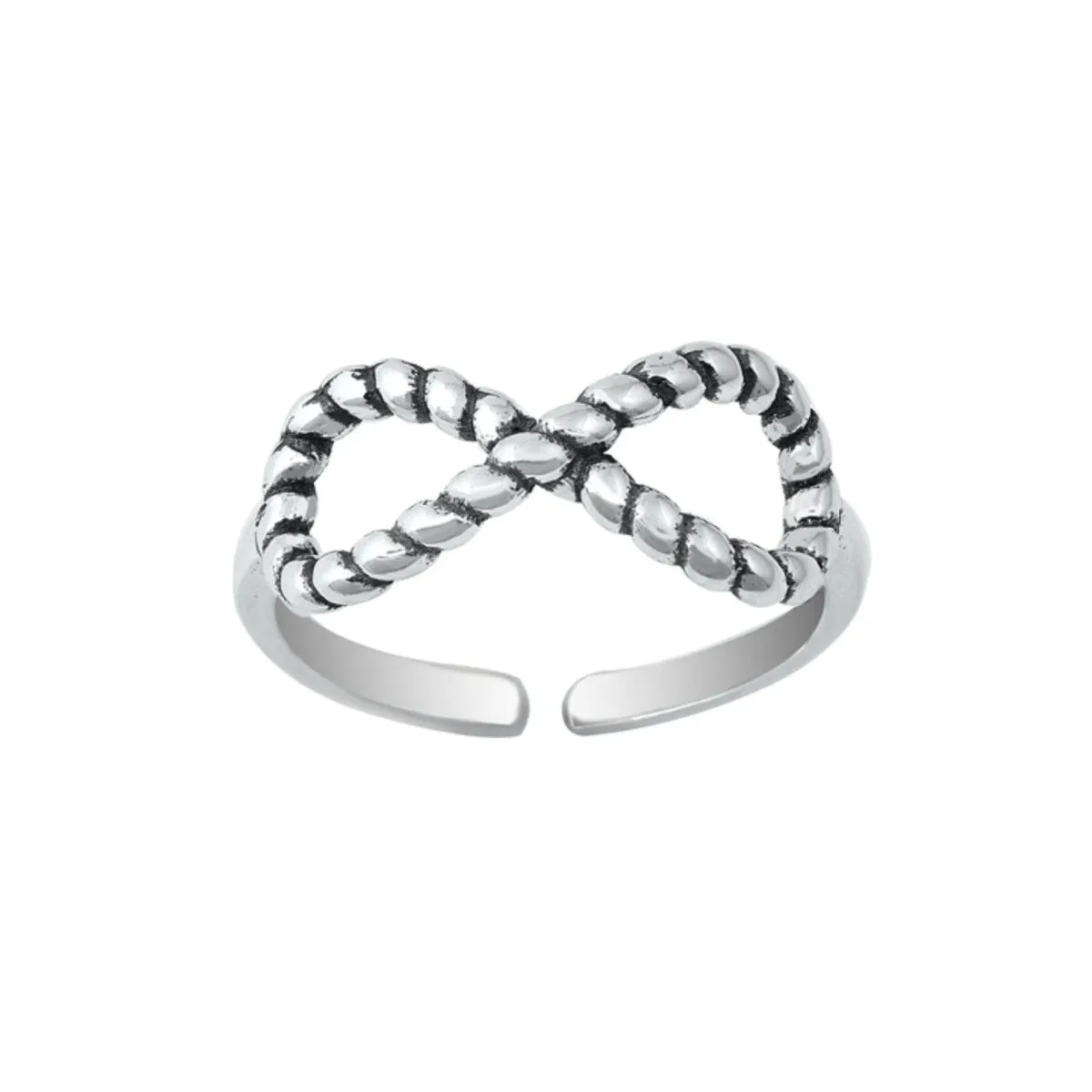 Sterling Silver Braided Infinity Toe Ring sold by Zulily