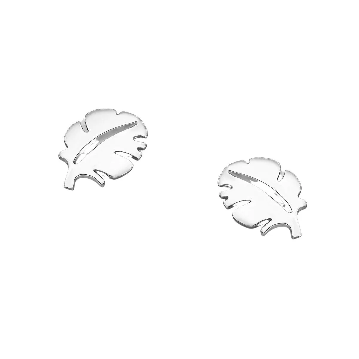 Sterling Silver Dainty Leaf Stud Earrings sold by Zulily