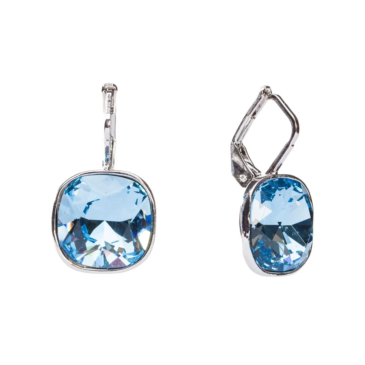Cushion Cut Crystal Classic Leverback Earrings sold by Zulily