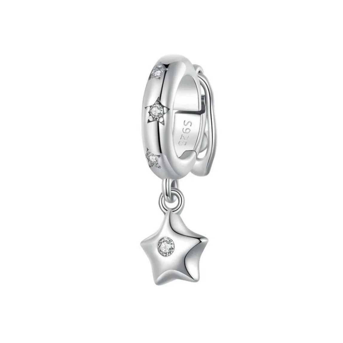 Cubic Zirconia & Sterling SIlver Star Charm sold by Zulily