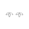 Sterling Silver Cubic Zirconia Lotus Flower Stud Earrings sold by Zulily