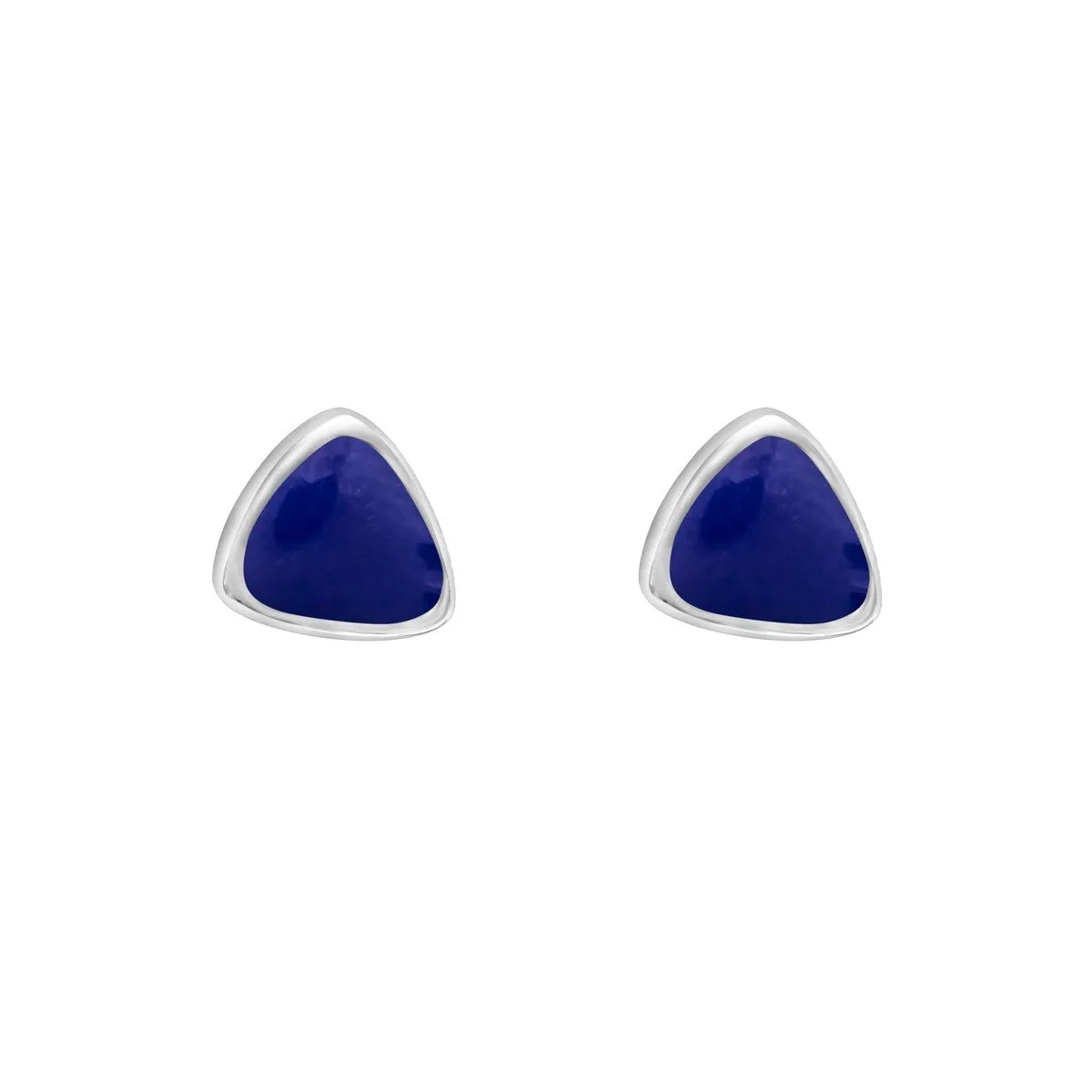 Sterling Silver Lapis Diamond Shaped Stud Earrings sold by Zulily