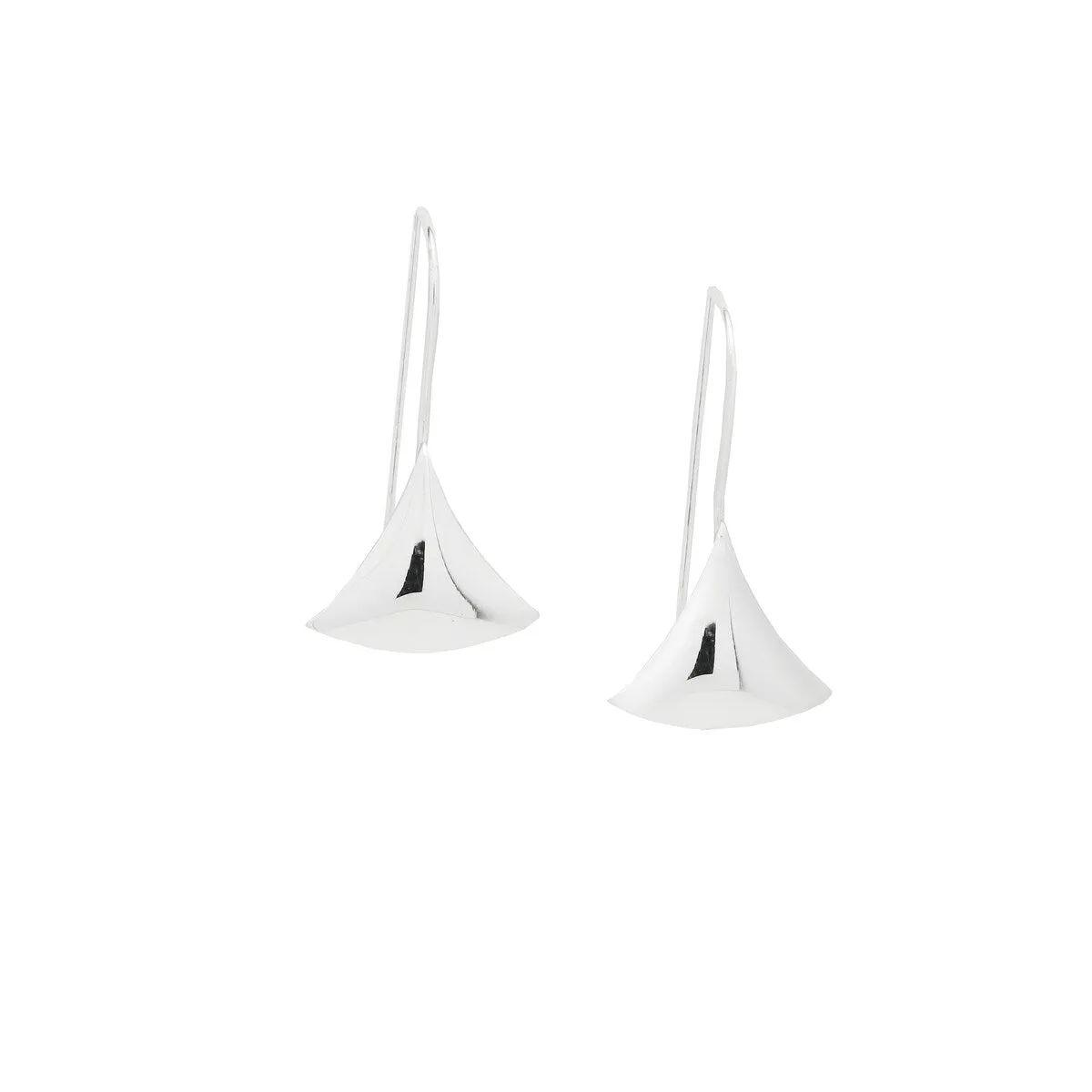Sterling Silver Triangle Threader Earrings sold by Zulily