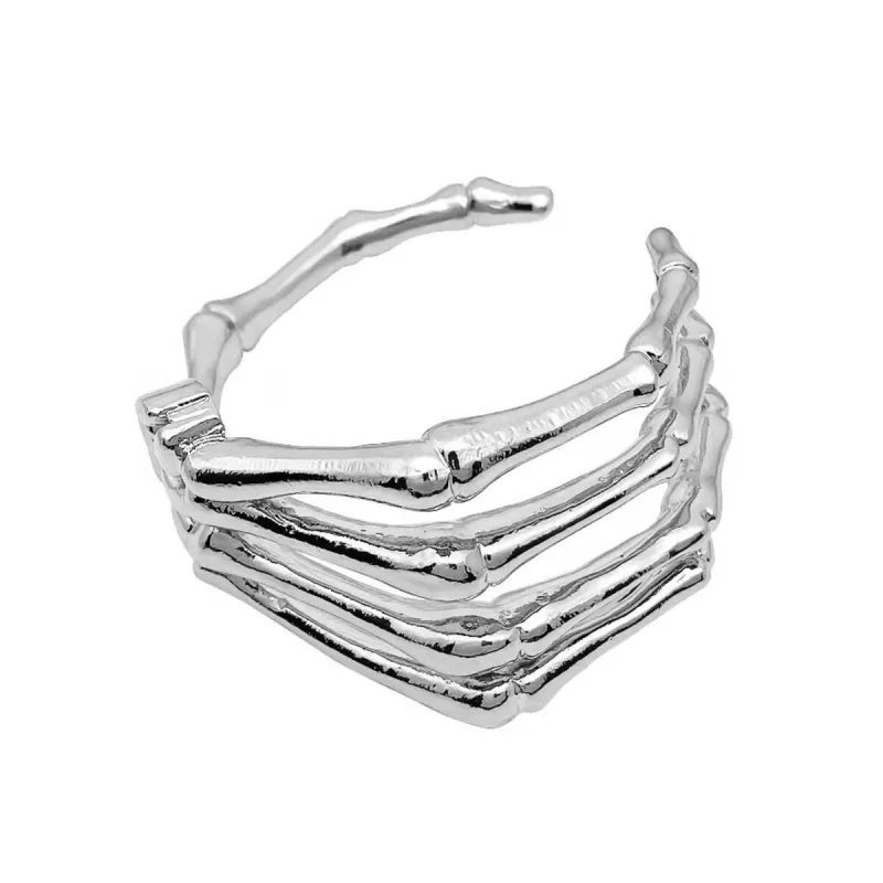 Silvertone Skeleton Cuff Bracelet sold by Zulily