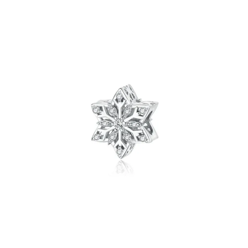 Sterling Silver Cutout-Snowflake Charm sold by Zulily