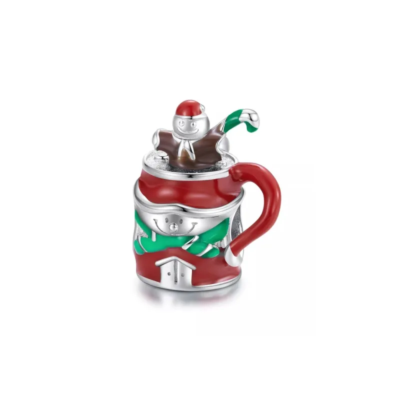 Sterling Silver Holiday Mug & Cookie Charm made by Zulily