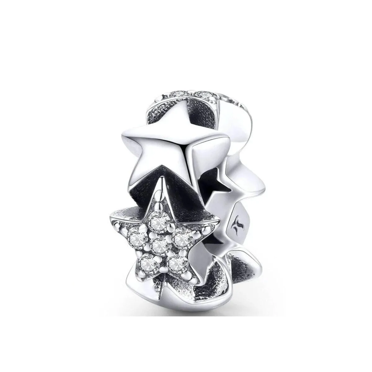 Cubic Zirconia & Sterling Silver Star Charm sold by Zulily