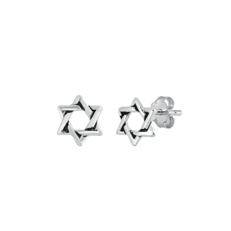 Sterling Silver Star of David Earrings sold by Zulily