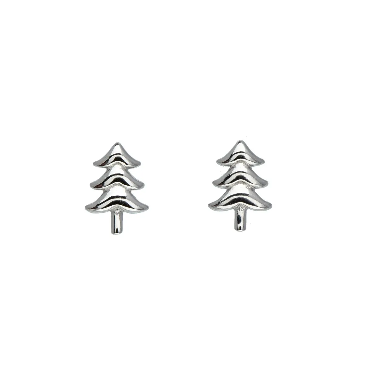 Sterling Silver Christmas Tree Stud Earrings sold by Zulily product image thumbnail 2