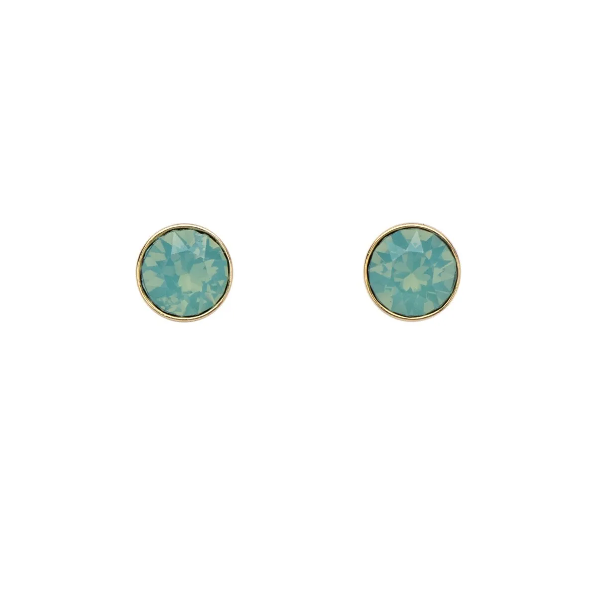 Goldtone Circular Crystal Everyday Classic Stud Earrings sold by Zulily product image thumbnail 2