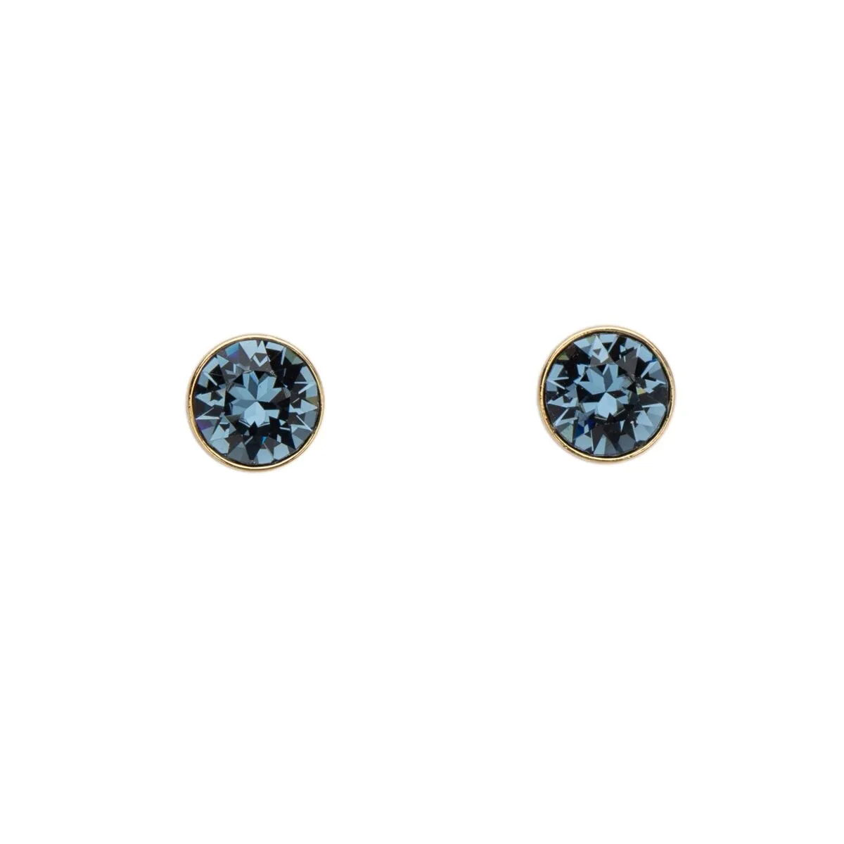 Goldtone Circular Crystal Everyday Classic Stud Earrings sold by Zulily product image thumbnail 5